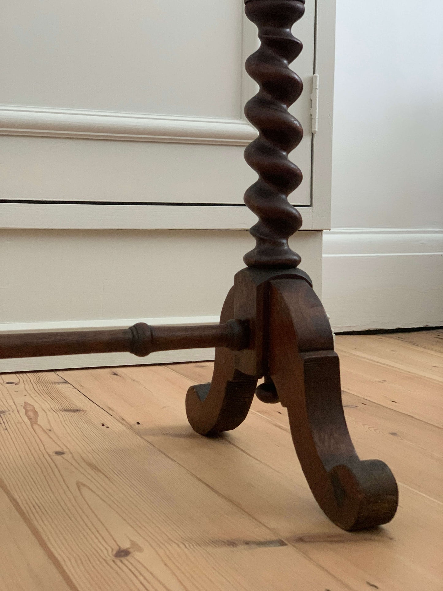 Antique barley twist towel rail