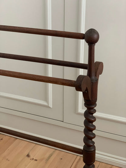 Antique barley twist towel rail