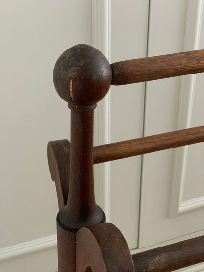 Antique barley twist towel rail