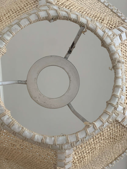 Vintage rattan pendant lampshade